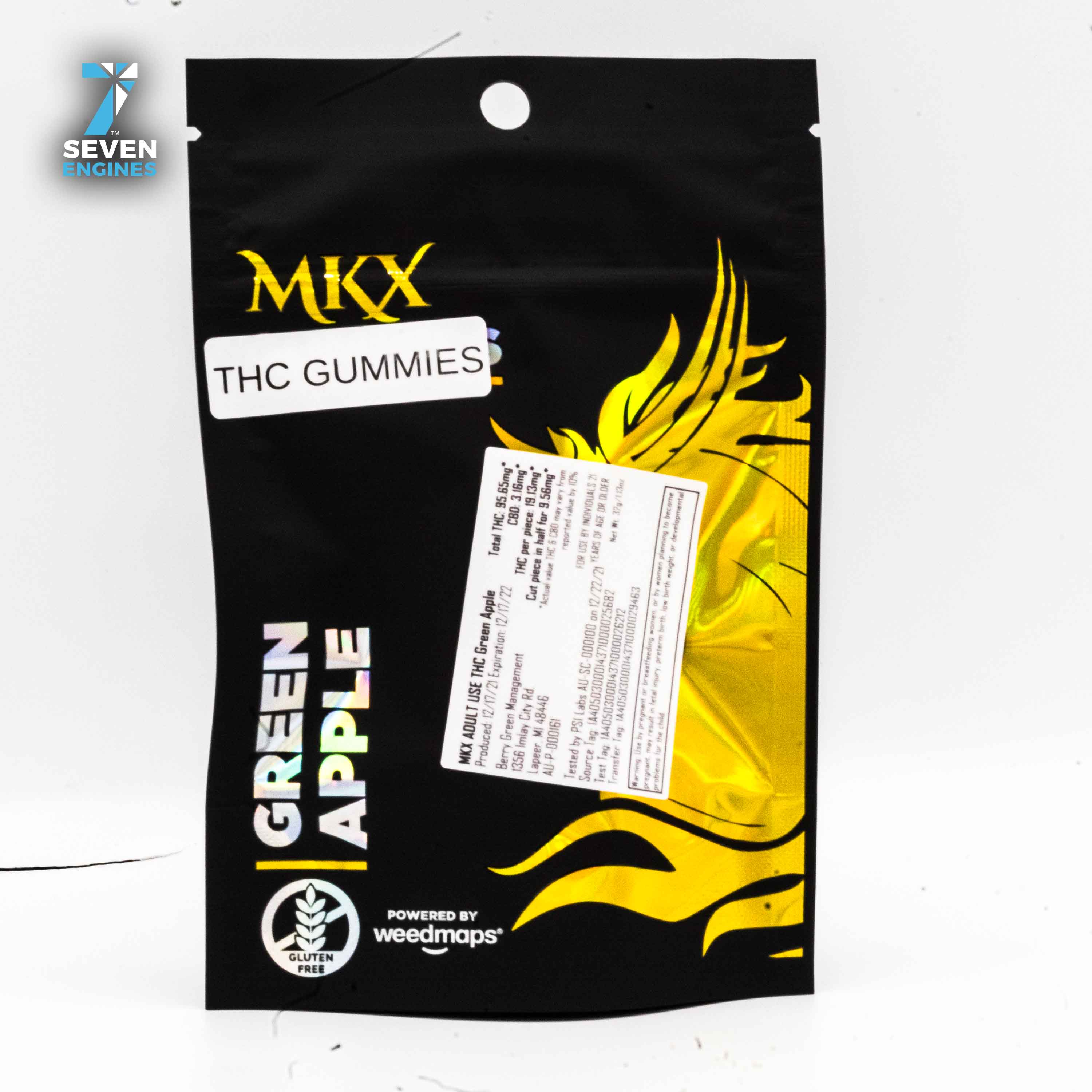 GREEN APPLE GUMMIES 200MG