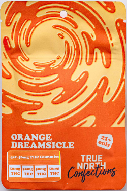 True North Orange Dreamsicle Full Spectrum Gummy 4x50mg
