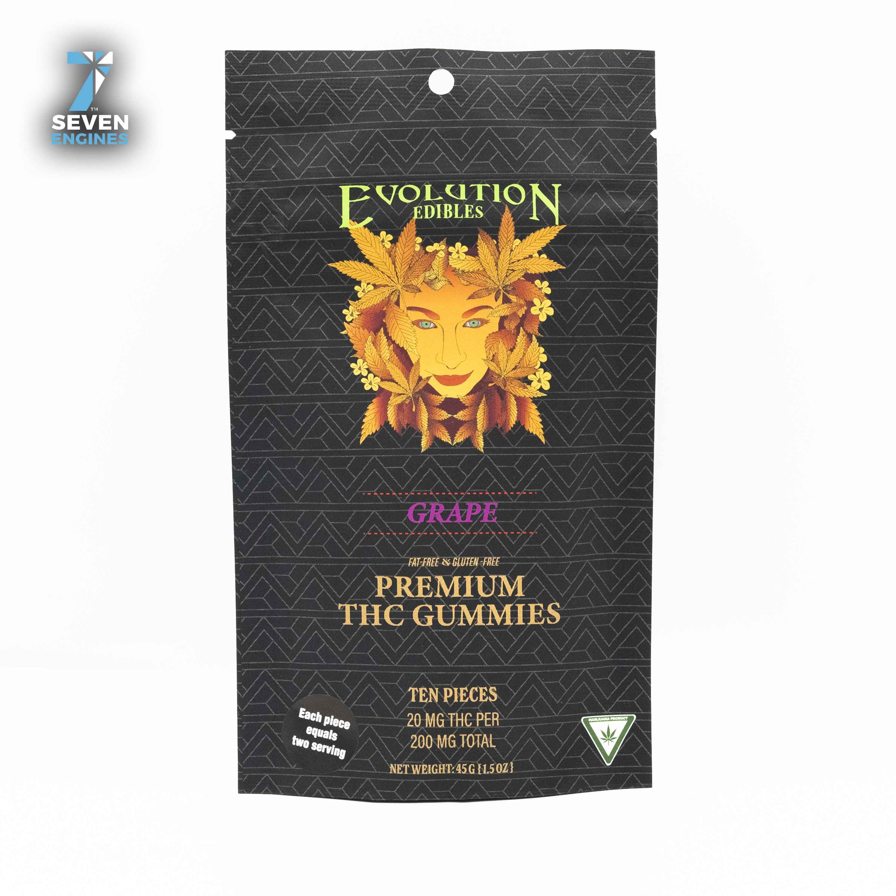 EVOLUTION GRAPE GUMMY 200MG