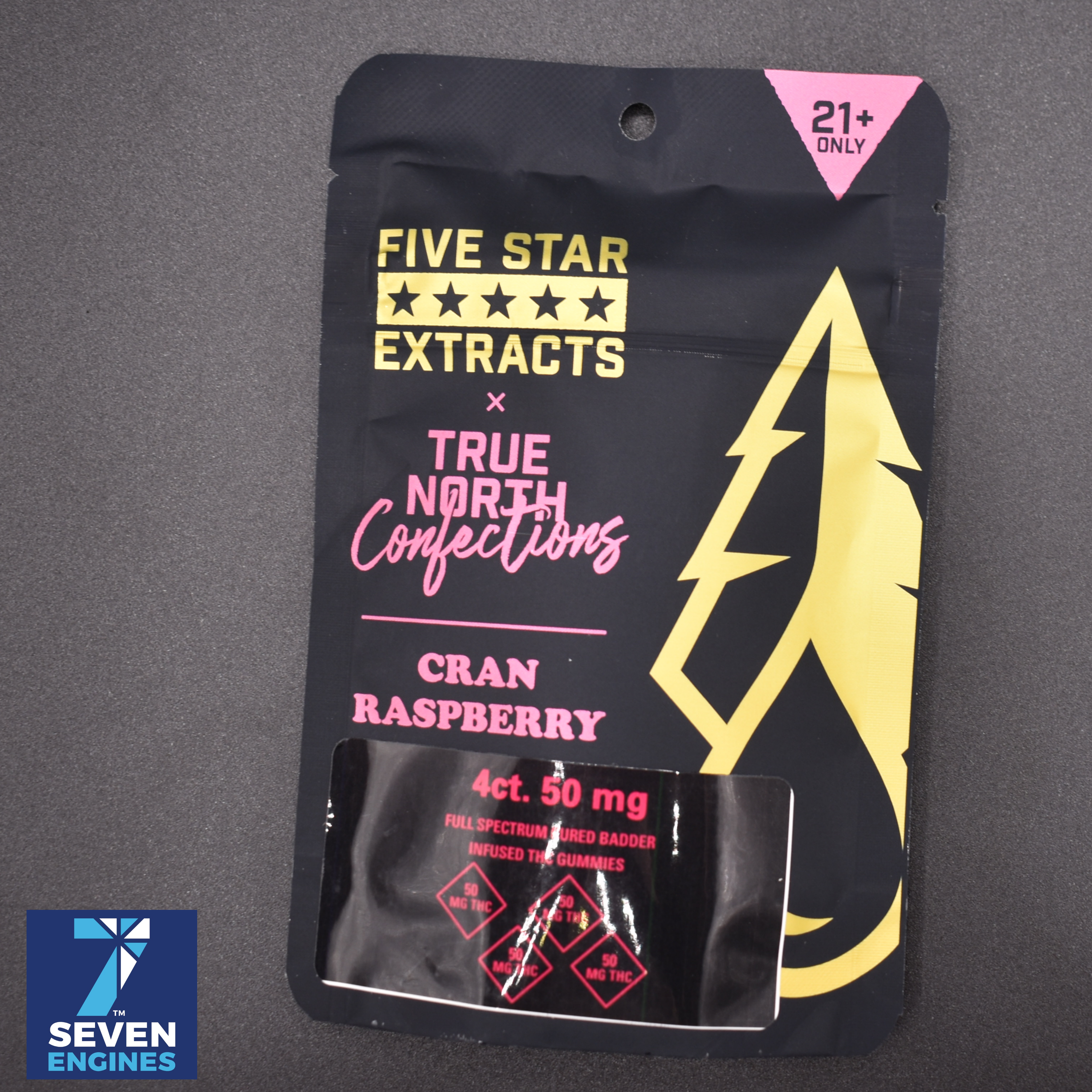 Cran Raspberry Full Spectrum Gummies 4x50mg